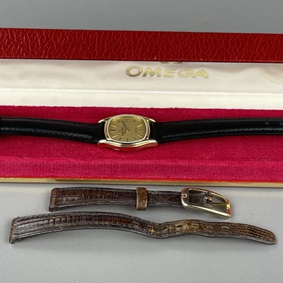 OMEGA De Ville Vintage Ladies Watch Quartz New battery New Leather Band 5910158 - Image 1 of 4