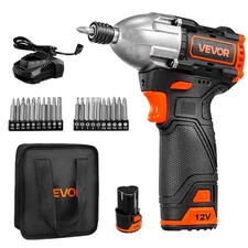 VEVOR Impact Driver Cordless Impact Driver 1/4 In 12 V Brushless Motor 3000 RPM