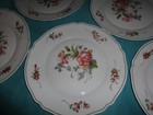 5-Vintage Arcopal Arc France Provincial Floral 10" Dinner Plates scalloped edge — photo 5