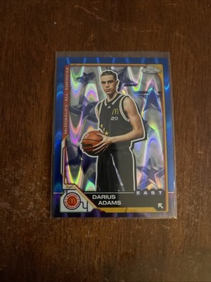 2025 Topps Chrome McDonald's All American BLUE RayWave #2 Darius Adams, East