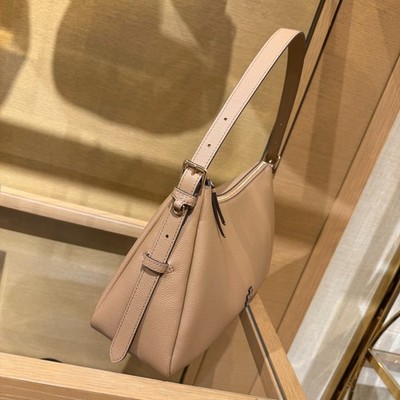Tory Burch Thea Zip Top Shoulder Bag 171527 Pebbled Leather $550