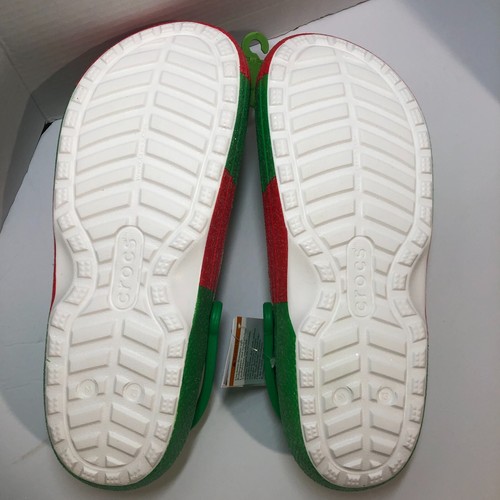 Crocs Mens 13 Women 15 Classic Lined Holiday Christmas Elf Fur Lined Clogs Shoes - Picture 8 of 9