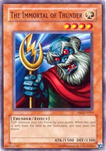 The Immortal of Thunder - DB2-EN059 - Common - Unlimited Edition x3 - Lightly Pl