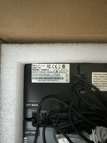 Nalloy AOS-120 Model VK8RJ3 Industrial Grade USB Sensor System Food Grade Use - Picture 2 of 3