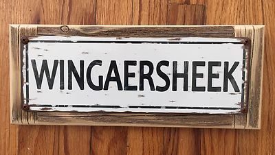 Wingaersheek Gloucester Annisquam River Ipswich Vintage Sign Beach Home Decor