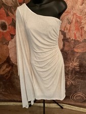 VINCE CAMUTO Womens Ivory Jersey-knit Lined Side Zipper Short Dress Size 4