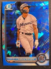 Kahlil Watson 2022 Bowman Chrome Draft Sapphire RC Rookie Prospect Base 6