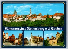 Romantisches Rothenburg ob der Tauber Germany Scenic Postcard