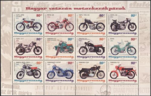 Hungary 2014 Motorcycles/Motorbikes/Motor Bikes/Transport History 12v sht n45127 - Picture 1 of 1
