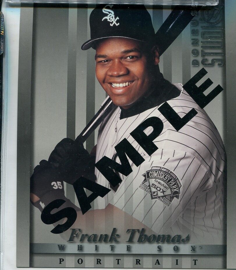 1997 DONRUSS STUDIO 8 BY 10 FRANK THOMAS PROMO CARD 6021H | eBay