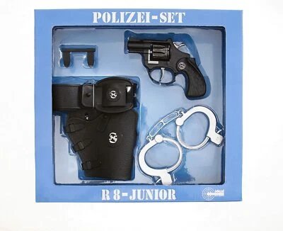 Schrödel Polizei Set 195 0150 R8Junior Pistole Pistolengürtel Handschellen