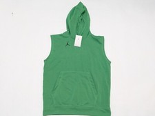  Sz M Nike Air Jordan Sleeveless Hoodie Kelly Green DQ7946-388 Men's