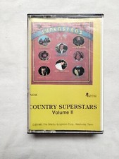 Country Superstars Volume 2 - 1986 Audio Cassette Tape Willie Nelson, Alabama