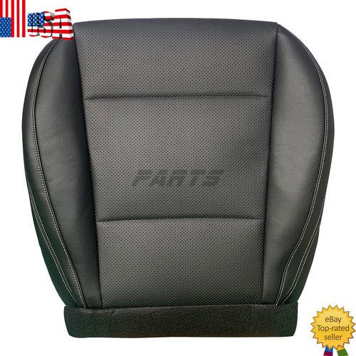 Perforated Leather Replacement Black Leather Seat Cover With White Stitching For Subaru Outback 2015-2019 - Driver Side Bottom Replacement Driver Bottom Seat Cover - Foto 9