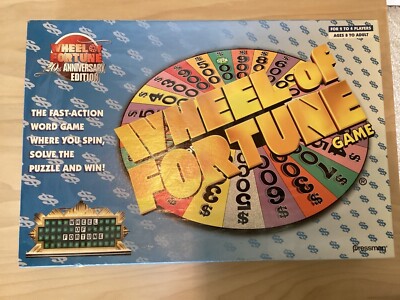 Wheel of Fortune Board Game 20th Anniversary Edition 2002 Complete
