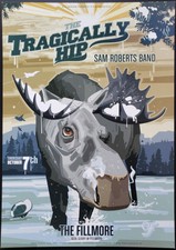 Tragically Hip Concert Poster San Francisco 2004 F-634 The Fillmore