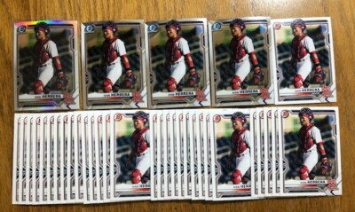 (x35 Lot) Ivan Herrera 2021 Bowman Draft REFRACTOR Chrome #94 1st Bowman Rookie