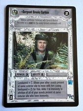 Star Wars CCG Endor Sergeant Brooks Carlson LP/NM