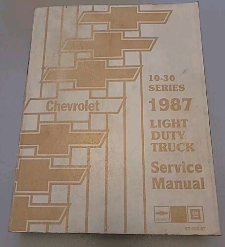 1987 Chevrolet Light Duty Truck 10-30 Series Factory Service Repair Manual