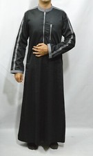 Black Designer Arabic Thobe for Men