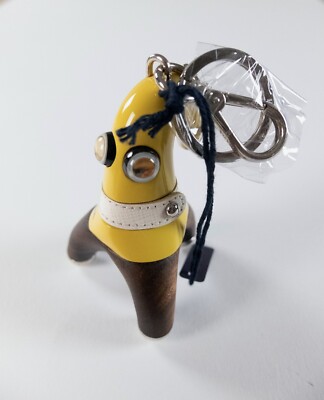 NO CUSTOMS TAX) PRADA Pradamalia yellow wood & metal trick robot