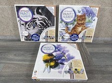 X3 Art Maker Paint By Numbers 20x20 cm Canvas Blue Eyes, Ginger Cats, Bee Sealed
