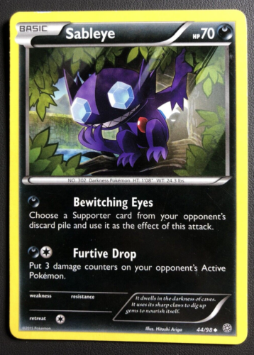 Sableye 44/98 XY Ancient Origins Pokemon Regular Uncommon LIGHTLY PLAYED LP - Picture 1 of 2