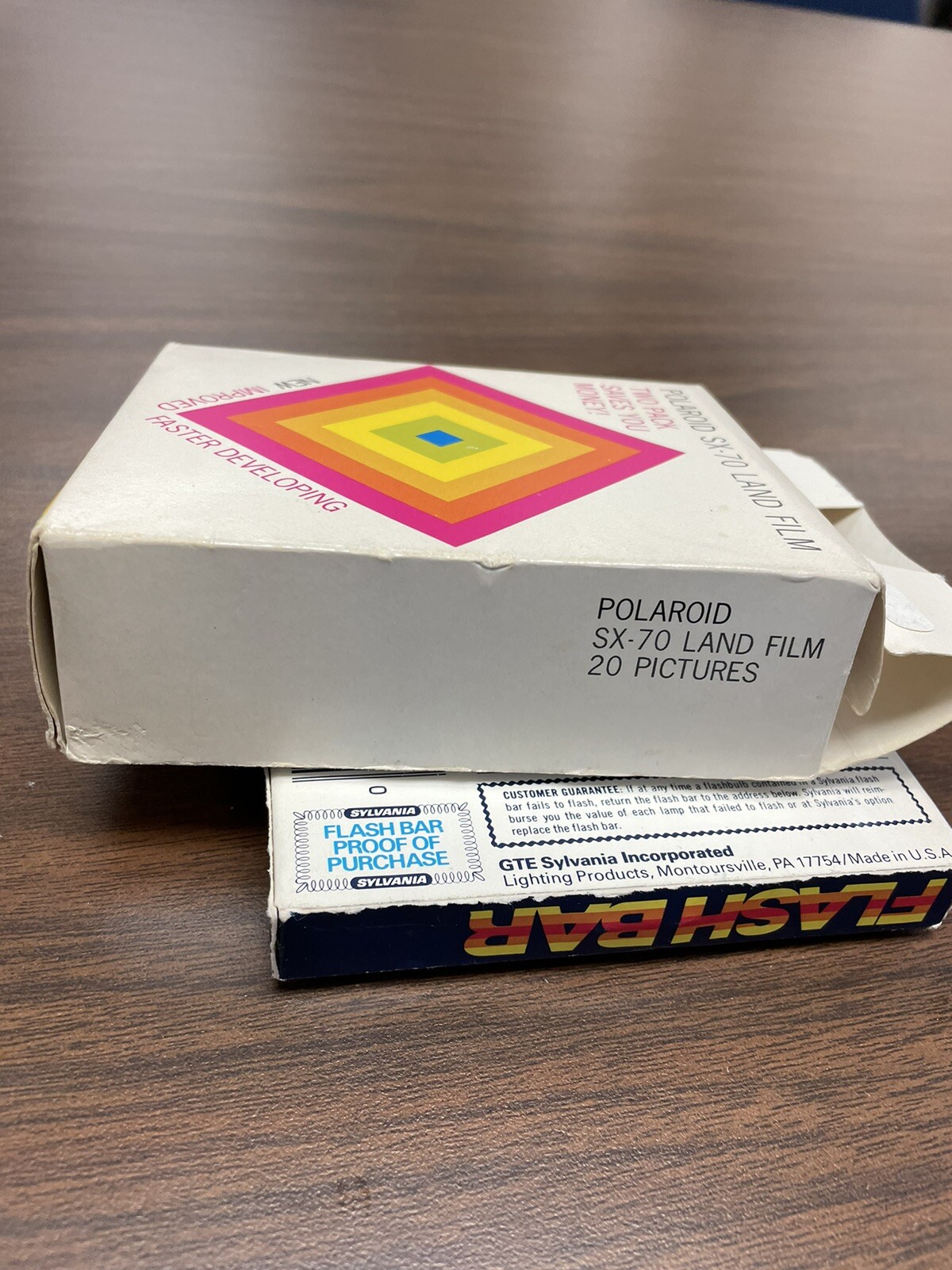 Polaroid SX-70 land Film 2X SX-70 1/8X3 1/8in 20 Pictures