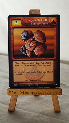 Magi Nation Duel - QUOR PUP - Cald Creature - Base Unlimited * Fire Rock Dog