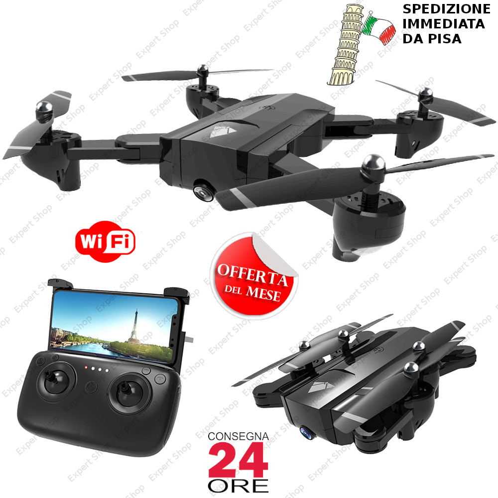 Drone Giocattolo Tecnologico RC Doppia Camera HD - Sicuro e Facile