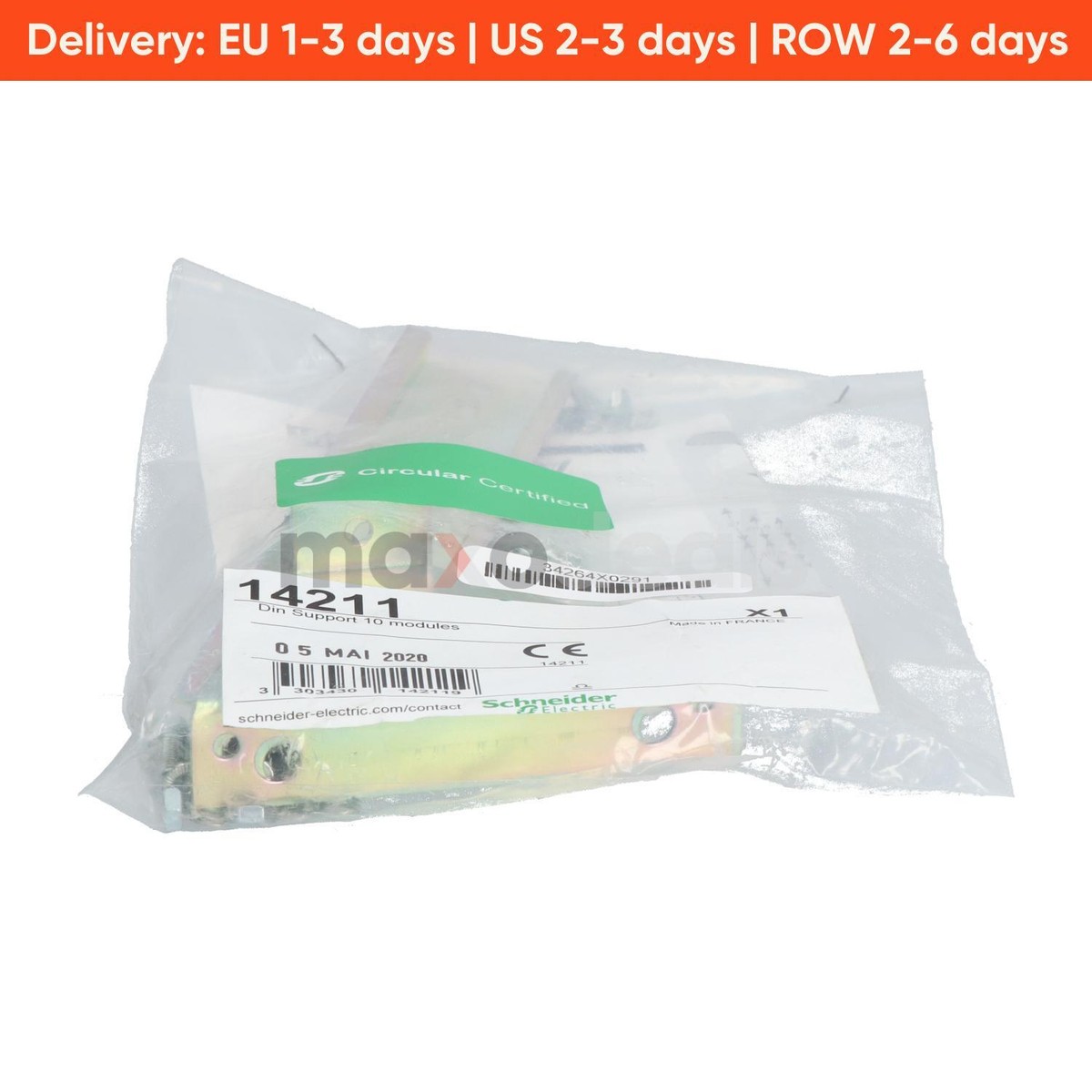 Schneider Electric 14211 DIN Rail With Support New NFP Sealed | eBay