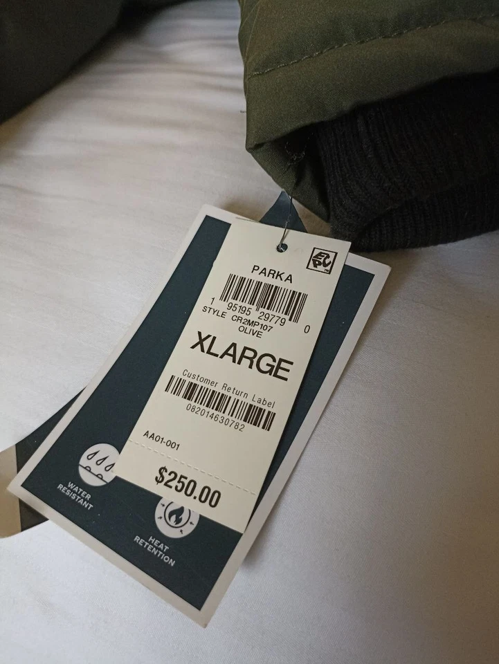 Parka de invierno XL para hombre Club Room oliva nueva con etiquetas Foto 3 de 4