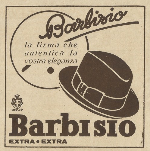 W3996 Cappelli extra BARBISIO - Pubblicità 1934 - Advertising | eBay