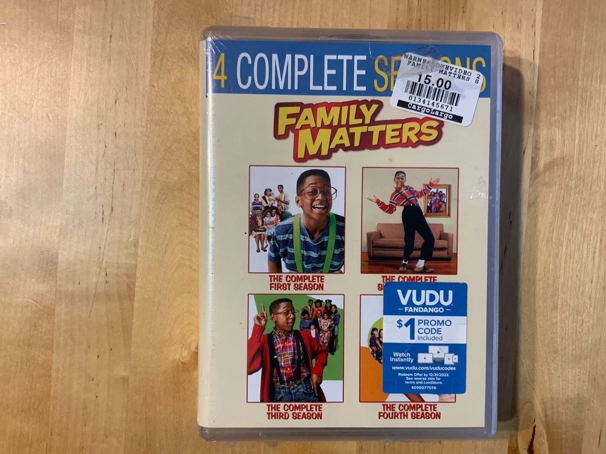 FAMILY MATTERS TV SERIES 1-4 COMPLETE SEASONS [New DVD 1989] 883929630189 |  eBay