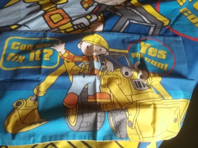 Bob The Builder Doona Cover Pillow Slip Throw Rug Quilt Cover
