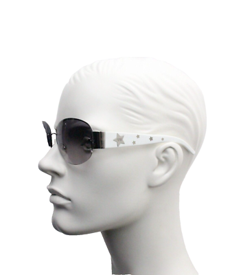 Vivienne Westwood vintage white Y2K sunglasses with silver star