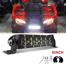 8"inch 240W Dual Row LED Work Light Bar Spot Fit 2014-2024 Honda Rancher TRX420