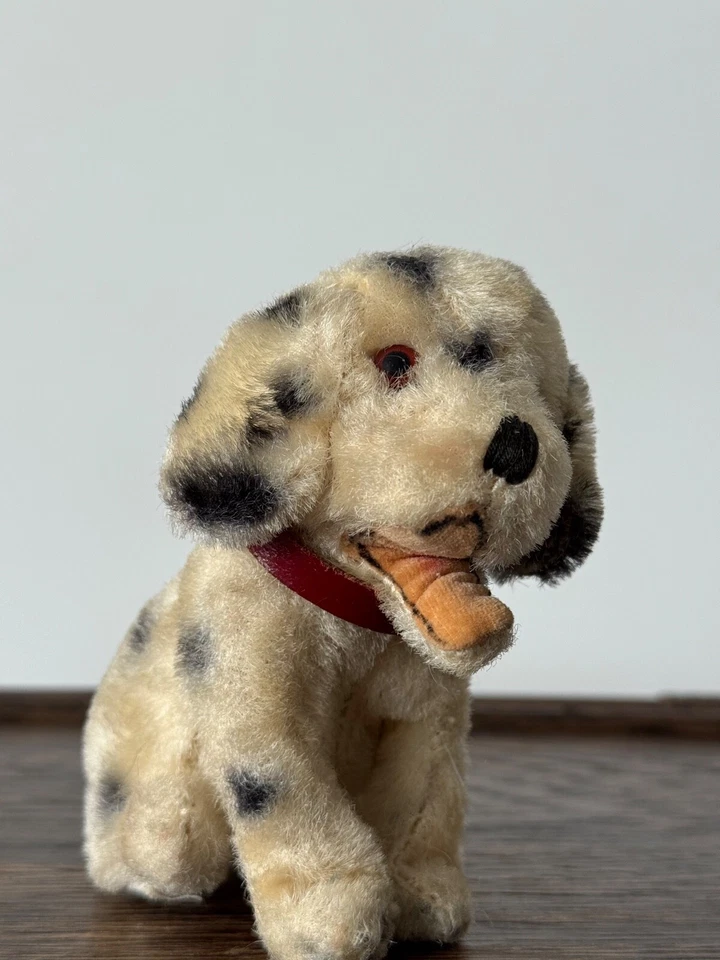 Vintage Made in Japan 1930s, 1940s Stuffed Animal Toy Dog Dalmatian Mohair Plush - Image 2 of 4