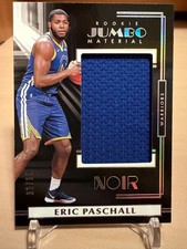 ERIC PASCHALL 2019-20 Panini NOIR Jumbo Patch Basketball Card /99 WARRIORS