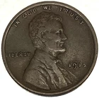 1915-P Lincoln Wheat Cent Penny 1c ~Fine Condition Early Date~ 2240