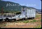 F Original Slide - Clinchfield CC&O 1954 MofW Car at Erwin TN 1975