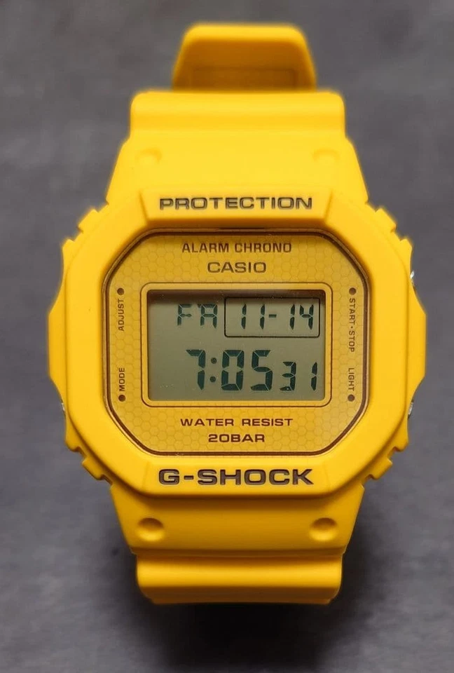 Reloj Casio G-SHOCK DW-5600SLC-9ER Amarillo AMANTES DEL VERANO MIEL Modelo Digital Nuevo Foto 2 de 4