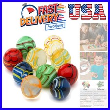 Large Glass Shooter Marbles for Decoration 25mm/1 inch 10pcs Assorted Colour ...