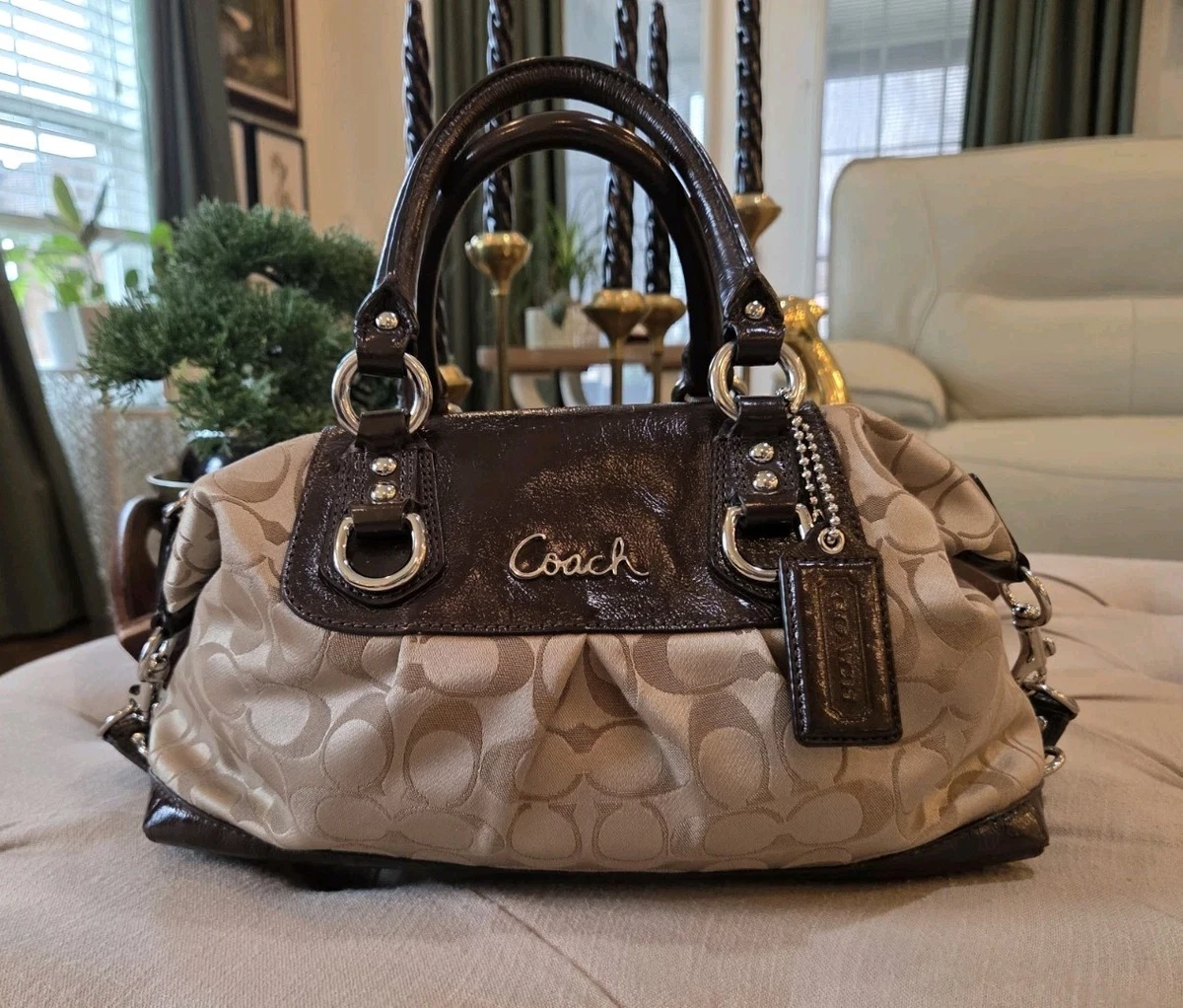 Coach Ashley Satin Exterior Large Bags & Handbags for Women for