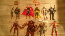 Lote masivo de 9 figuras de acción raras Diamond Select Marvel Select.