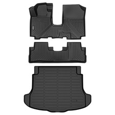 GINOWY-Floor Mats Cargo Liner Set for Honda CRV 2007-2011, TPE All Weather CR...