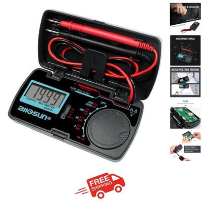 ALLOSUN Pocket-Sized Digital Multimeter for Accurate Voltage & Current Testing