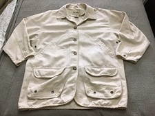 Perfect Vintage EDDIE BAUER Cotton Barn Chore Coat, NATURAL (White), LARGE