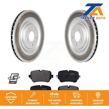 Coated Brake Rotor & Semi-Metallic Pad Rear Kit For Audi Q7 Q8 e-tron Quattro A8