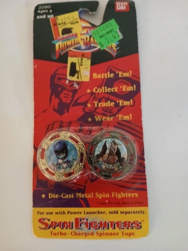 VINTAGE NEW POWER RANGERS SPIN FIGHTERS